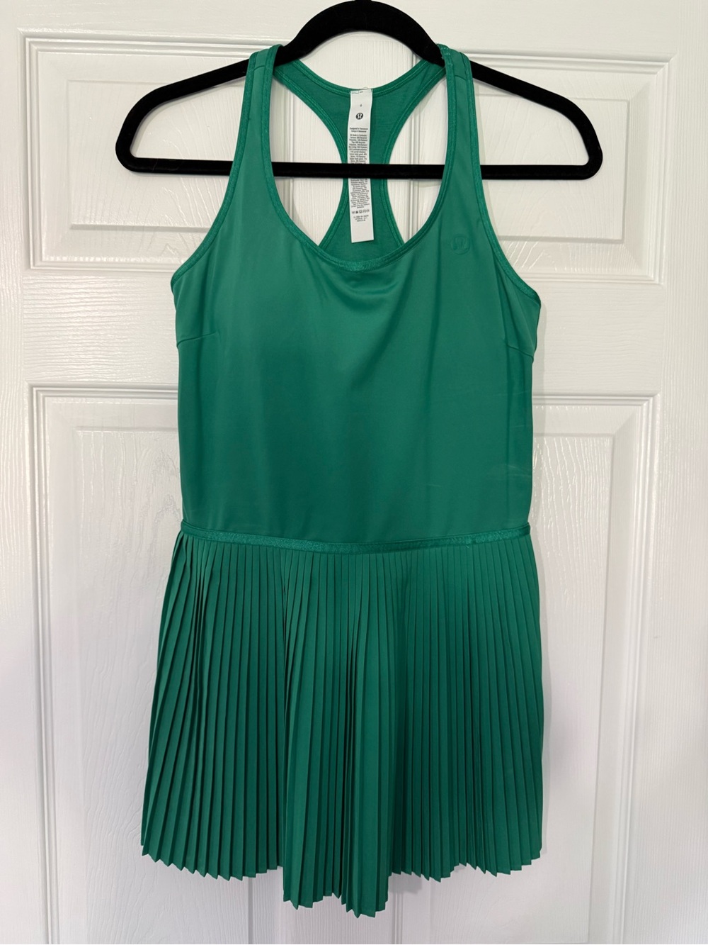 lululemon athletica Emerald Green Pleated Tank Dress